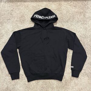 The Standard Privacy Please Black Hoodie Mens Size Medium
